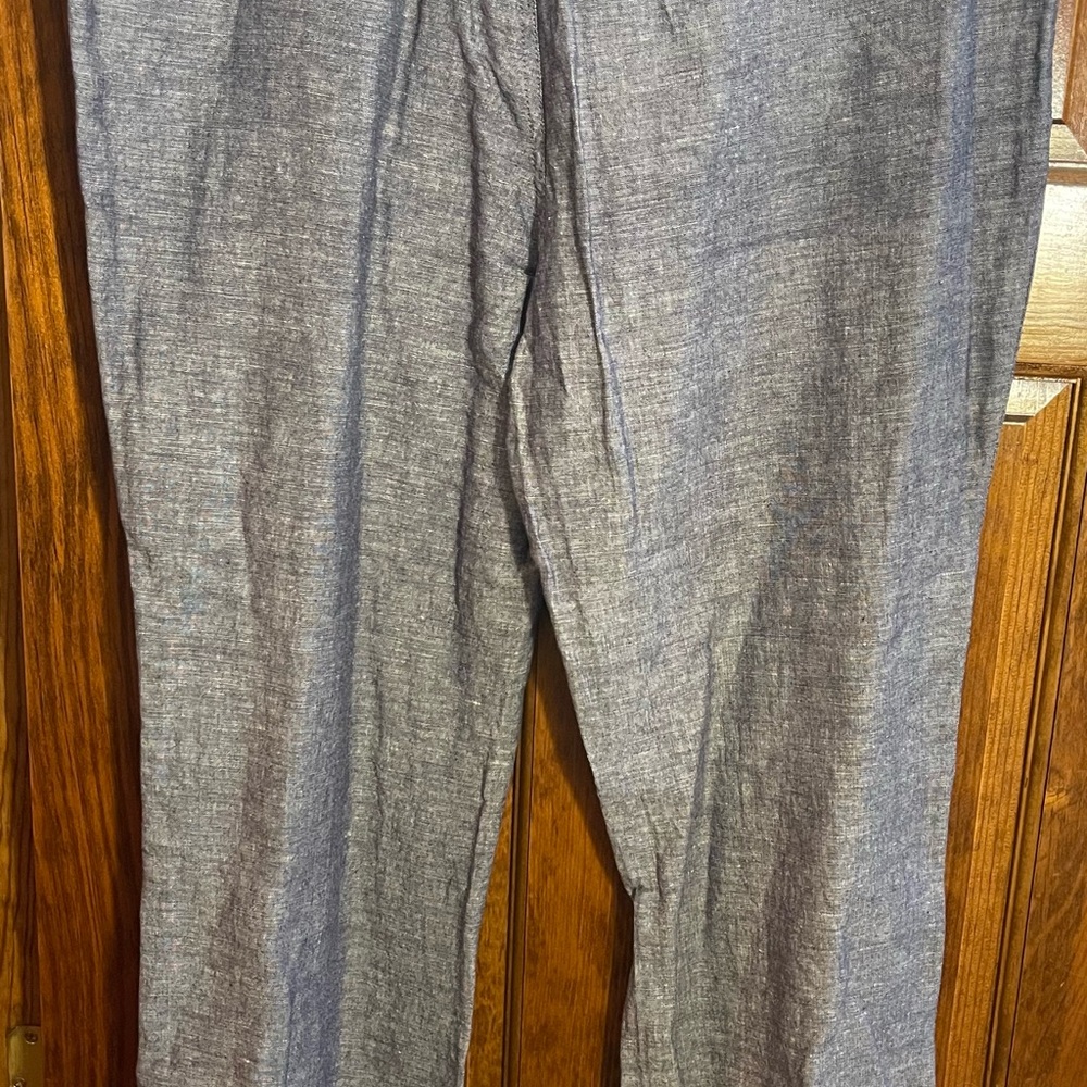 New York & Company Blue and White Boot Cut Pants - Picture 2 of 4